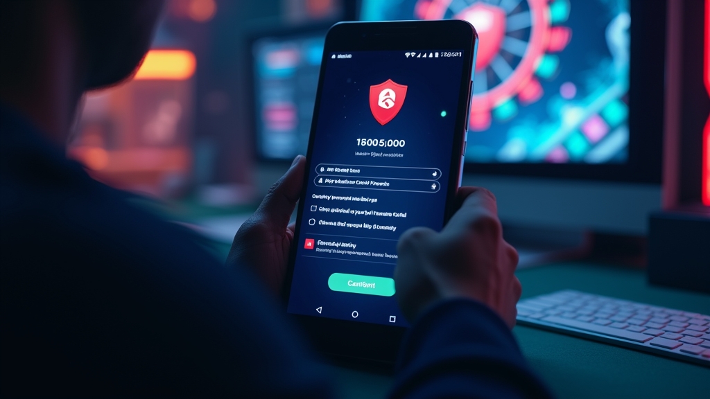 Teléfono Android con comprobación de permisos y compatibilidad del APK
